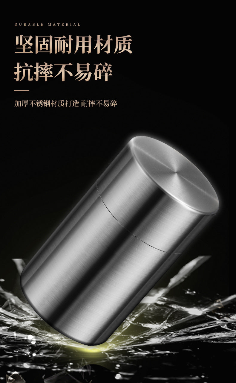 New Product Manufacturers 304 Stainless Steel Tea Cans Small Cans Empty Cans Household Tea Storage Cans Travel Portable Sealed Cans