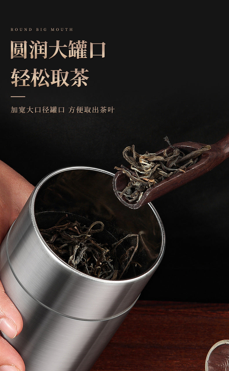 New Product Manufacturers 304 Stainless Steel Tea Cans Small Cans Empty Cans Household Tea Storage Cans Travel Portable Sealed Cans