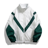 Russian Foreign Trade Trendy Brand Reflective Patchwork Stand-Up Collar Jacket Spring and Autumn Loose Sports Casual Jacket for Men