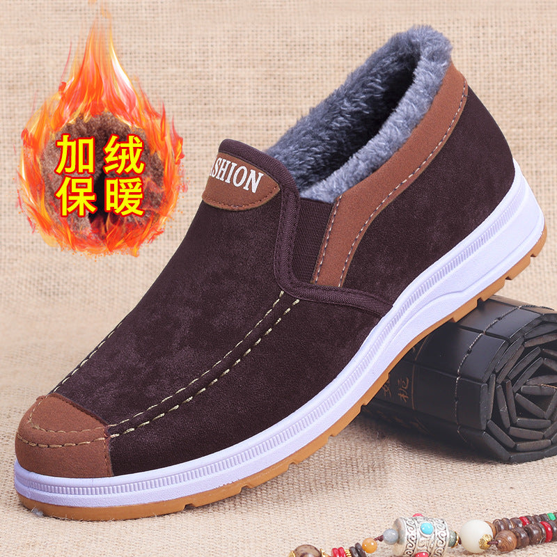 Extra-Large Cotton Shoes for Men, Winter Cotton Shoes for Men, Popular Old Beijing Cotton Shoes, Warm Cotton Shoes for the Elderly