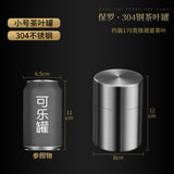 New Product Manufacturers 304 Stainless Steel Tea Cans Small Cans Empty Cans Household Tea Storage Cans Travel Portable Sealed Cans