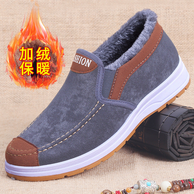 Extra-Large Cotton Shoes for Men, Winter Cotton Shoes for Men, Popular Old Beijing Cotton Shoes, Warm Cotton Shoes for the Elderly
